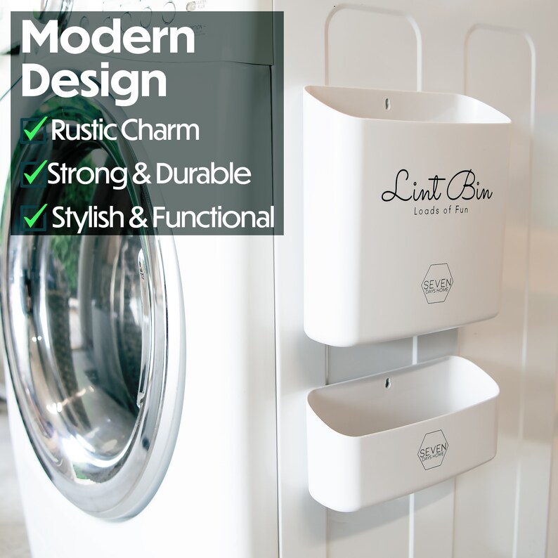 Lint Bin For Laundry Room Decor Accessories Laundry Etsy