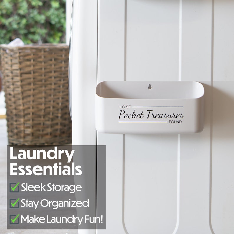Storage Bin Laundry Room Pocket Treasures Laundry Etsy