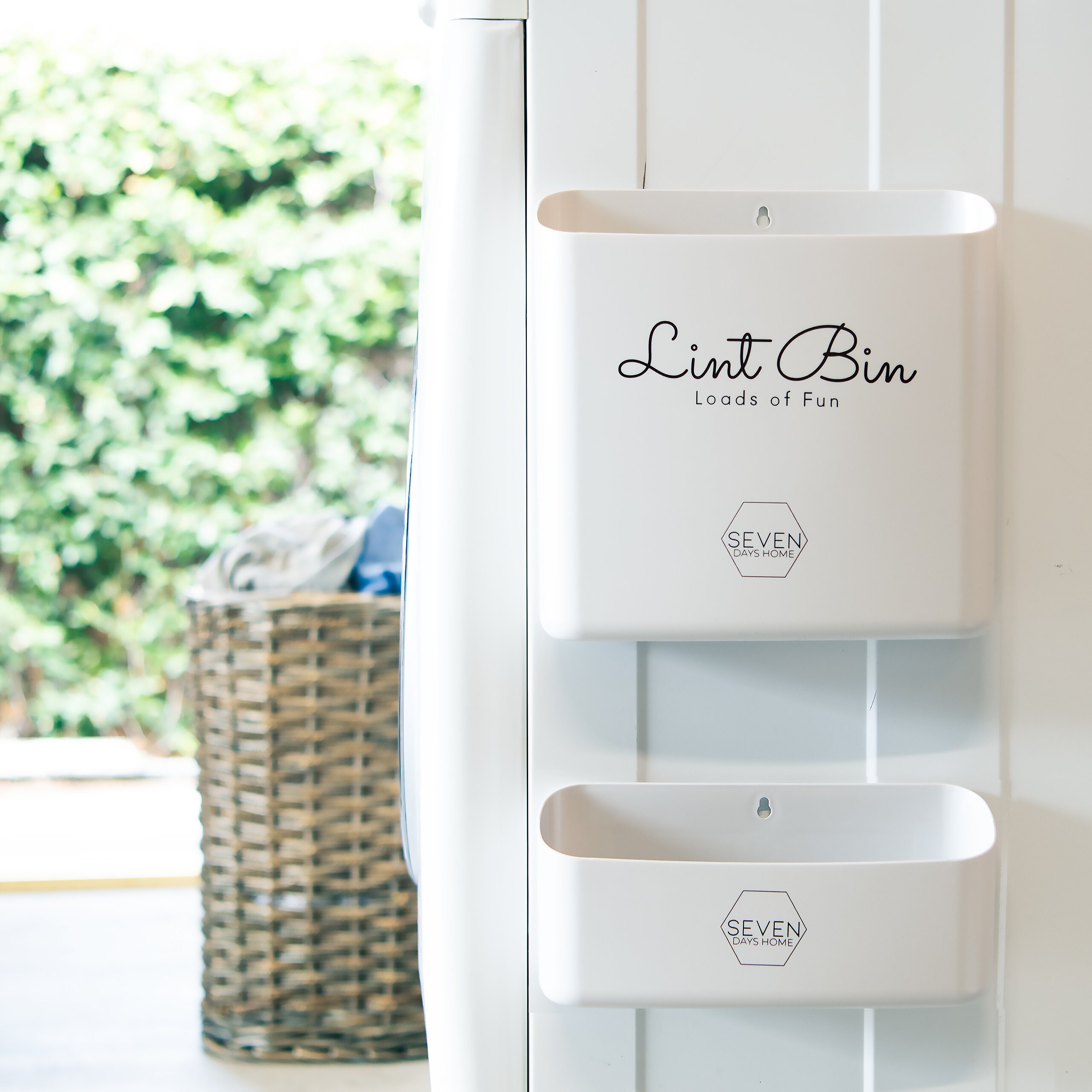 hanging lint bin