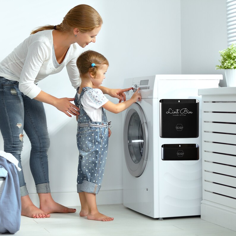 Lint Bin For Laundry Room Rustic Home Decor Laundry Etsy