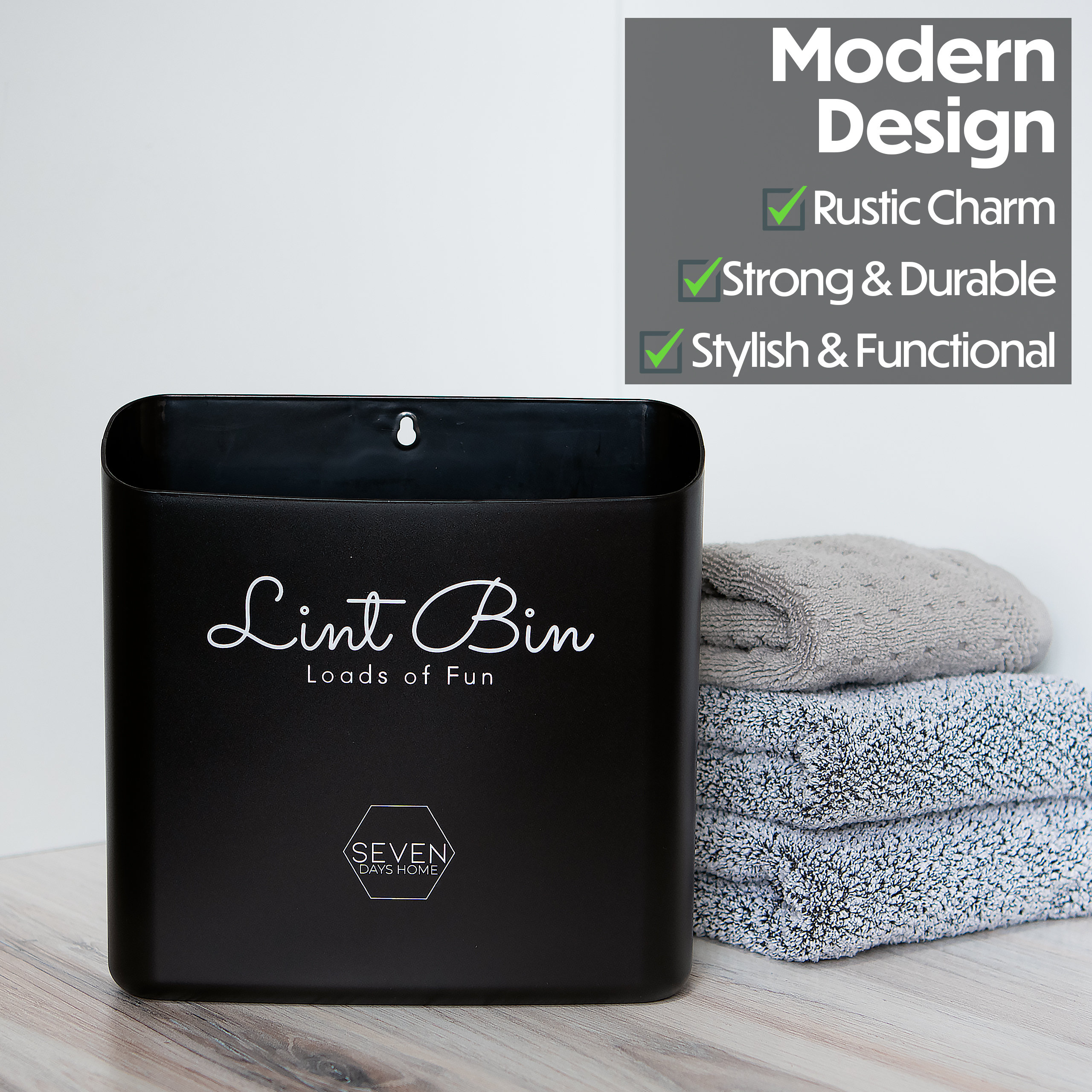 Lint Bin For Laundry Room Rustic Home Decor Laundry Etsy