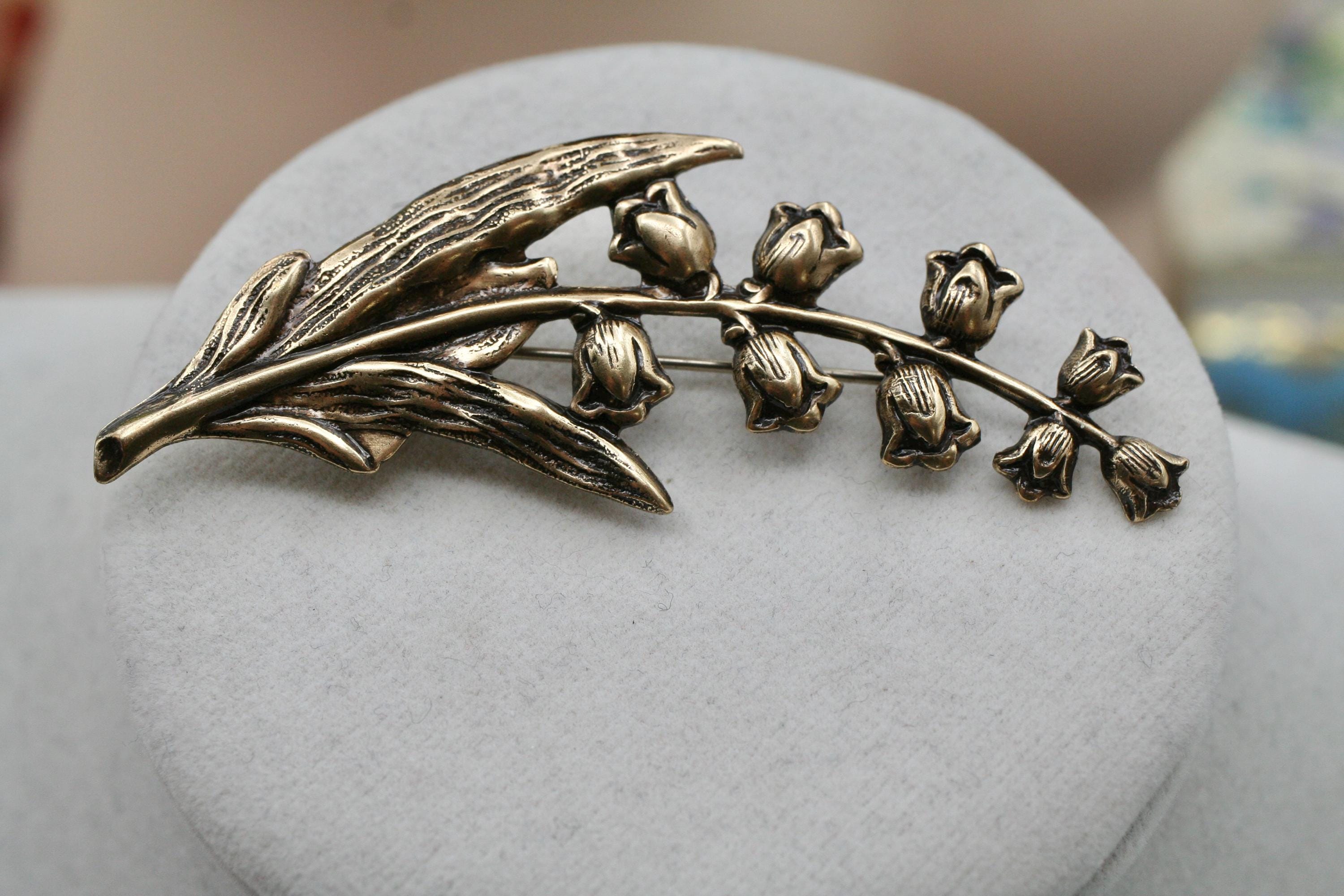 Jolie Broche Art Nouveau – Laiton – Occasion