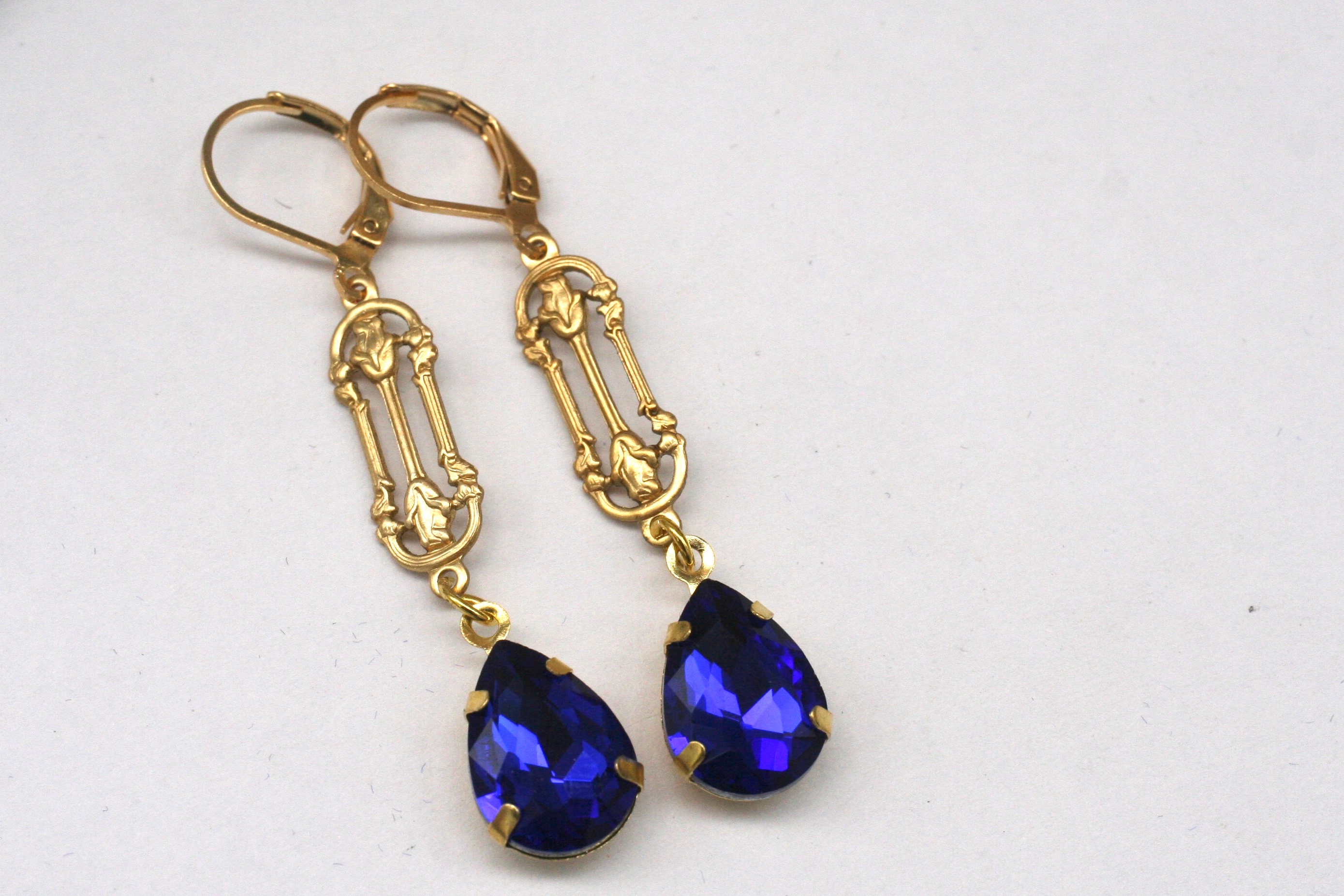 Buy Navy Blue Earrings for Women by Vita Bella Online | Ajio.com