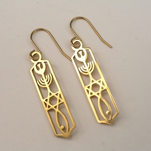 Star Of David Earrings- Stainless Steel Earrings- Jewish Star Earrings- Hanukkah Earrings- Judaic Earrings- Gift For Her Mom Sister Friend