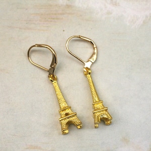 Eiffel Tower Earrings- Paris Earrings- French Earrings- Dangle Earrings- La Dame De Fer Earrings- Gift For Her