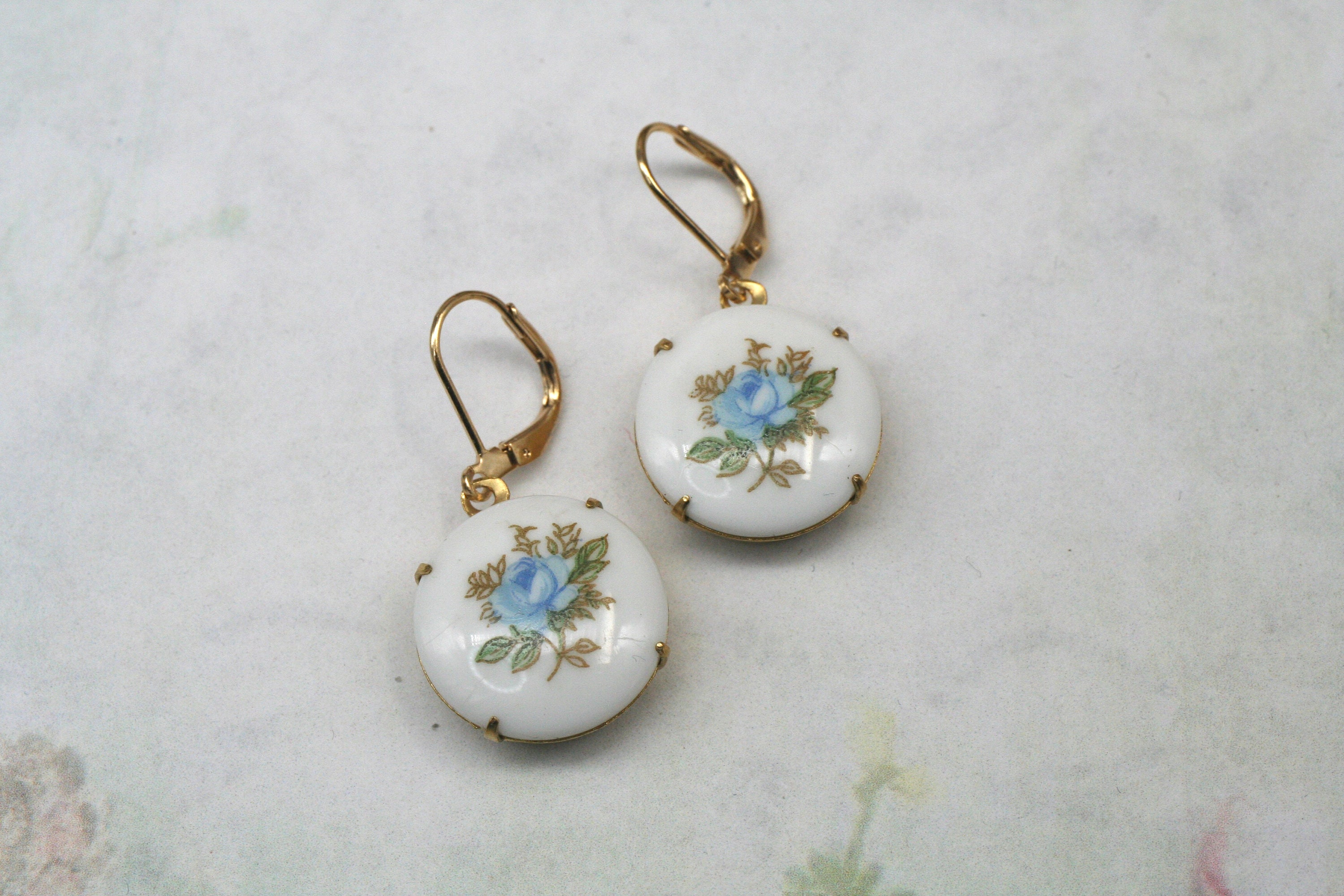 1950s Rose Earrings - Etsy