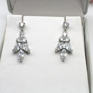 Cubic Zirconia Bridal Drop Earrings: Elegant CZ Jewelry