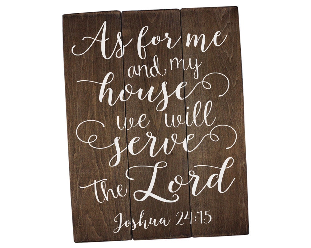 As for me and my house sign Scripture Wall Art Verse on Wood Housewar…