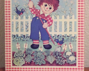 Vintage Raggedy Andy Wall Picture