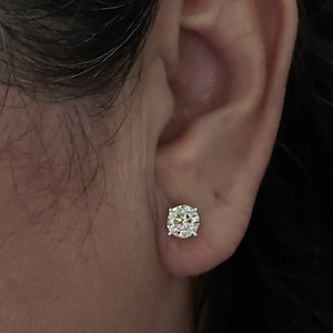 1.50 Ct Diamond Earrings, 14Kt Gold Lab Grown Diamond Earrings, Gold Diamond Earrings, Diamond Studs