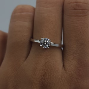 14K Gold 0.50 Ct Diamond Ring, Lab Grown Diamond Ring