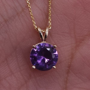 14Kt Gold Alexandrite Necklace, Alexandrite Pendant, June Birthstone Necklace, Last Minute Gifts