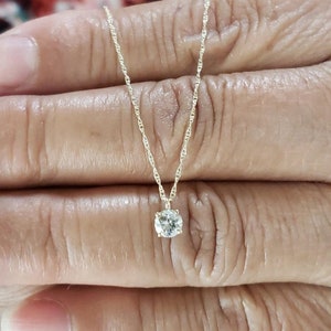 0.30 Ct Diamond Necklace, 14Kt Gold Lab Grown Diamond Pendant, Diamond Solitaire Necklace, Bridesmaid Necklace