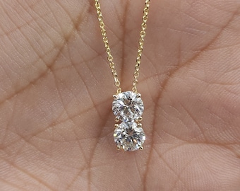 ◆STONEHENgE◆ Crossing 14K Lab Diamond Necklace SA24D39U4W Pandora Nova Lab-Grown Diamond Pendant Necklace | Gold