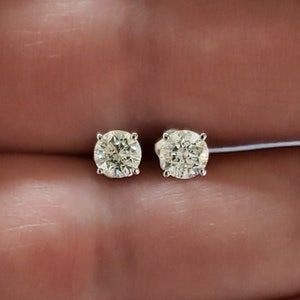 1 Ct Diamond Earrings, 14Kt Gold Lab Grown Diamond Earrings, Gold Diamond Earrings, Diamond Studs
