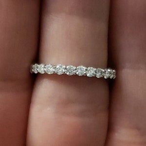 14Kt Gold 0.75 Ct Diamond Band, Diamond Wedding Band, Lab Grown Diamond Band, Half Eternity Diamond Wedding Band, Beautiful White Diamonds