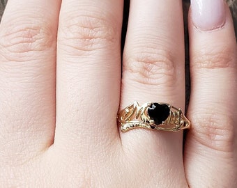 black onyx mom ring