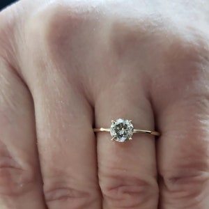 1 kt diamanten ring, 14 kt diamanten ring, in het laboratorium gekweekte diamanten ring