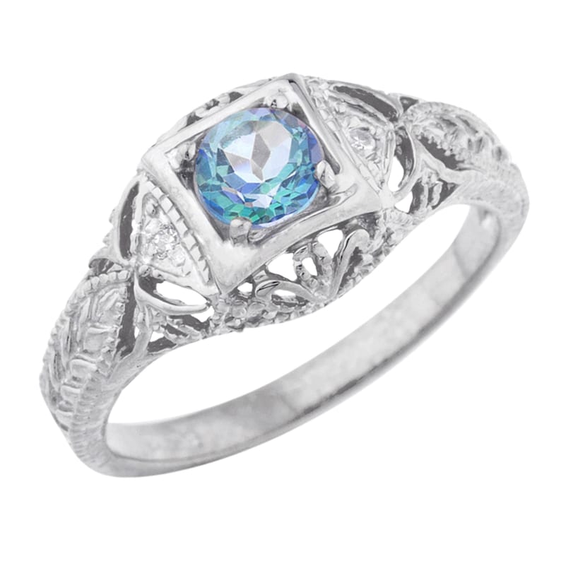1.5 Ct Londres topaze bleue motif cœur pendentif argent sterling .925