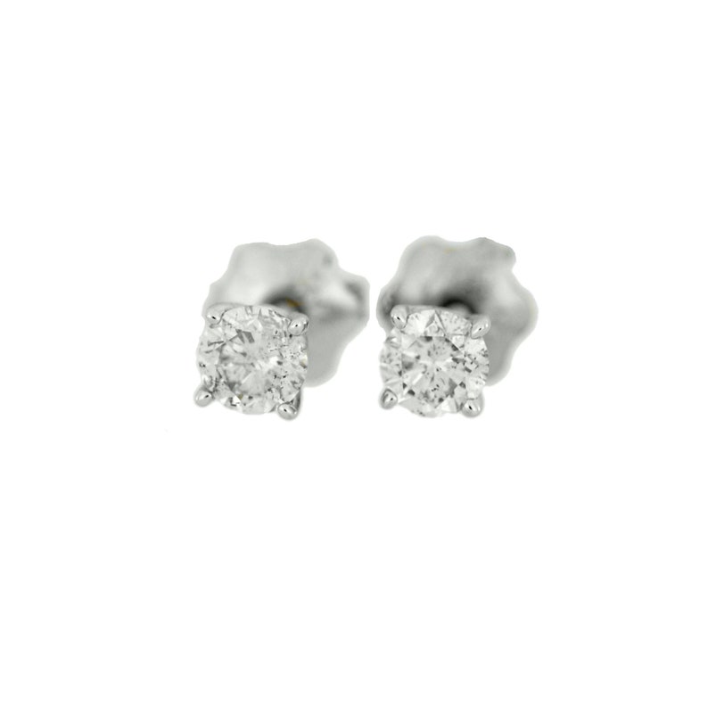 14kt Gold 0.40 Ct Genuine Natural Diamond Round Stud Earrings - Etsy
