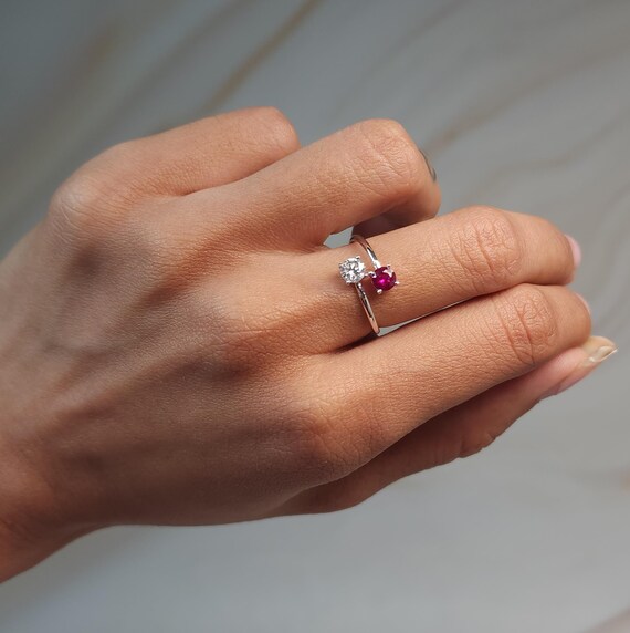 Wedding Bands Overstock Ruby Rings Ruby And Diamond Right-Hand