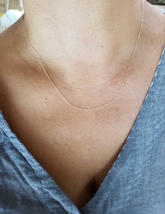 Etsy gold necklace chain deals