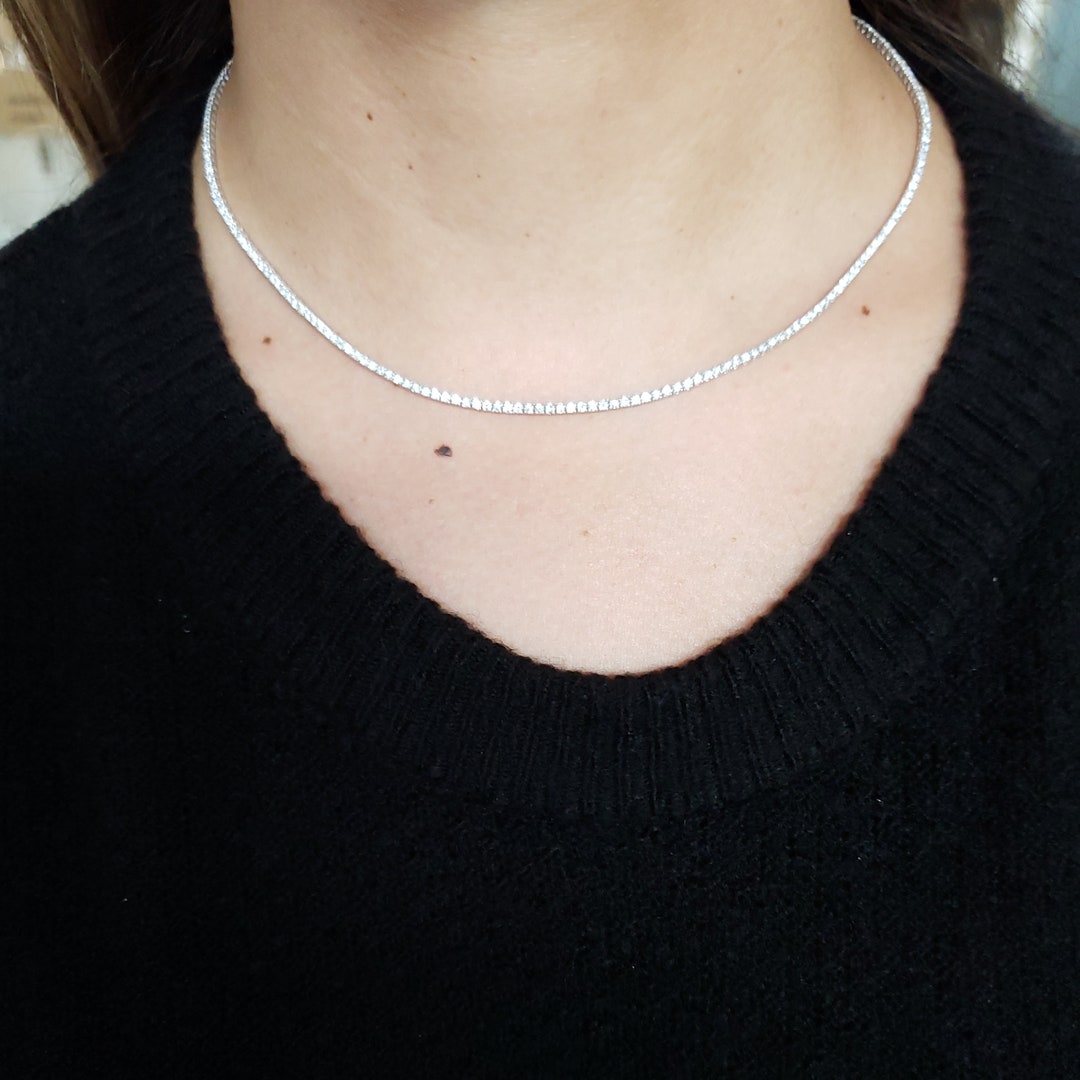 16 diamond cheap tennis necklace