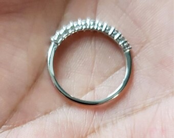 ℳ*い様 本物Labダイヤモンド ハーフエタニティ0.314ct リング14号/ 14金 0.33カラット ダイヤモンドリング、ダイヤモンド結婚指輪、ラボ