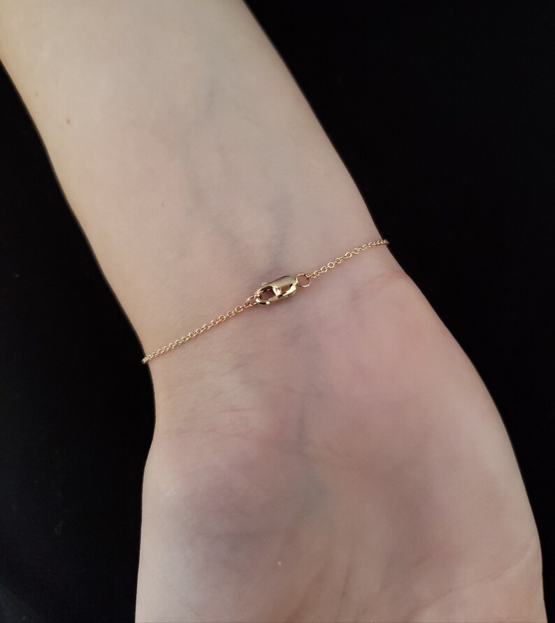 Sapphire Bezel Bracelet 14Kt Gold Blue Sapphire Bracelet September Birthstone Bracelet Sapphire Dainty Bracelet SHIPS NEXT DAY