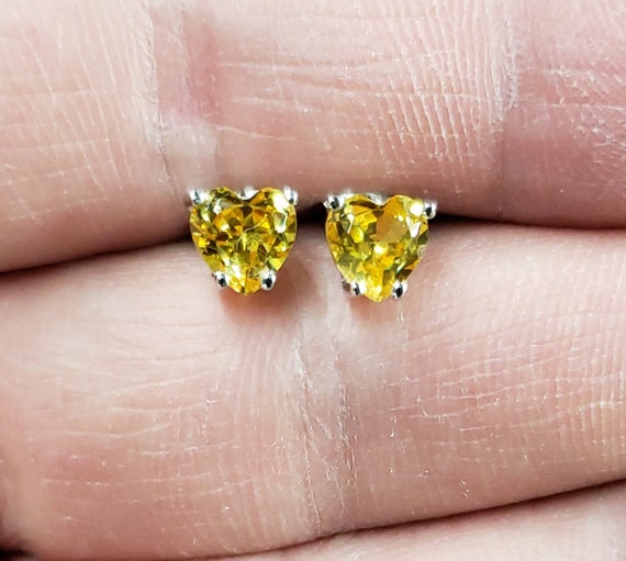 Citrine cheap earrings etsy