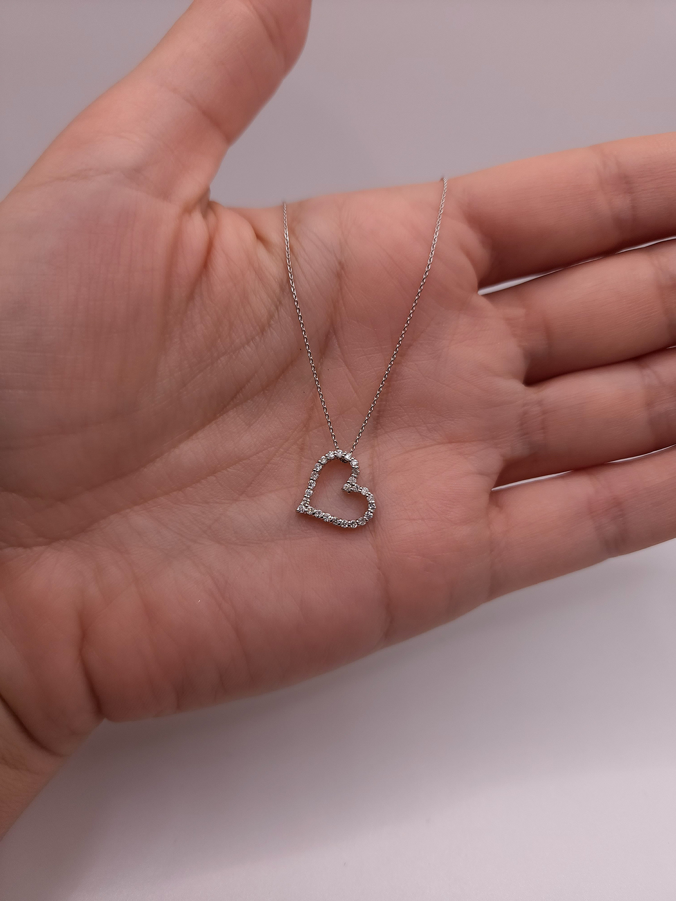 14Kゴールド 0.26カラット ダイヤモンドネックレス、天然ダイヤモンド