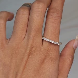 14Kt Gold 0.75 Ct Diamond Band, Diamond Wedding Band, Real Natural Diamond Band, Half Eternity Diamond Wedding Band