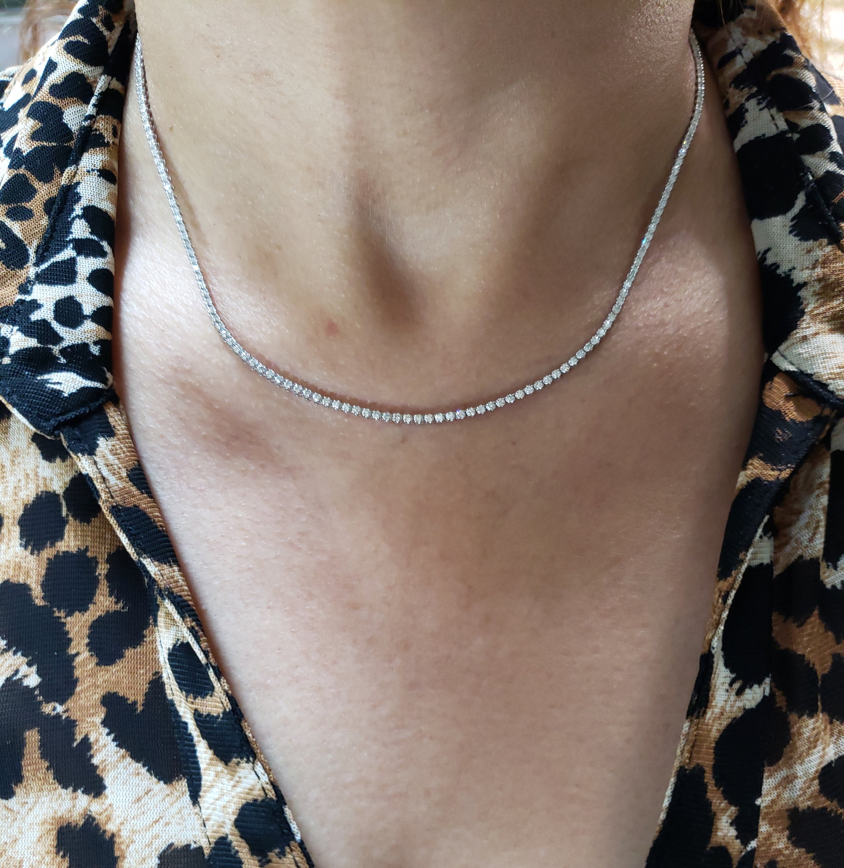 Gradiva Tennis Necklace | Diamond Necklace | 18K Gold – Gradiva High Jewelry
