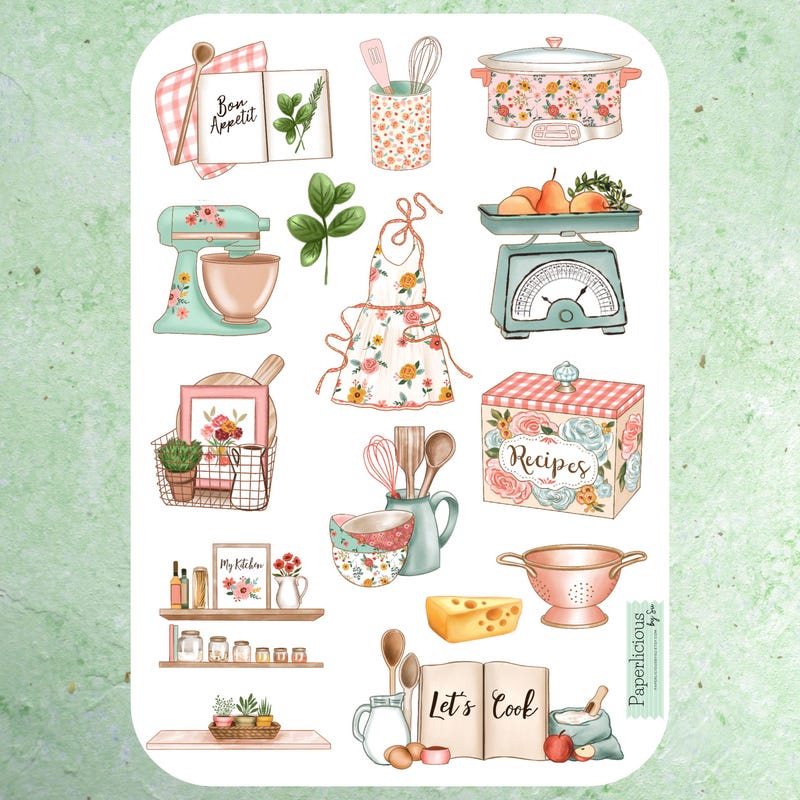Kitchen Stickers - Etsy