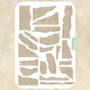 Feuille d'autocollants en papier déchiré vintage, autocollants de livres vintage, autocollants en papier déchiré pour agenda, journal, scrapbooking, journal indésirable, cartes