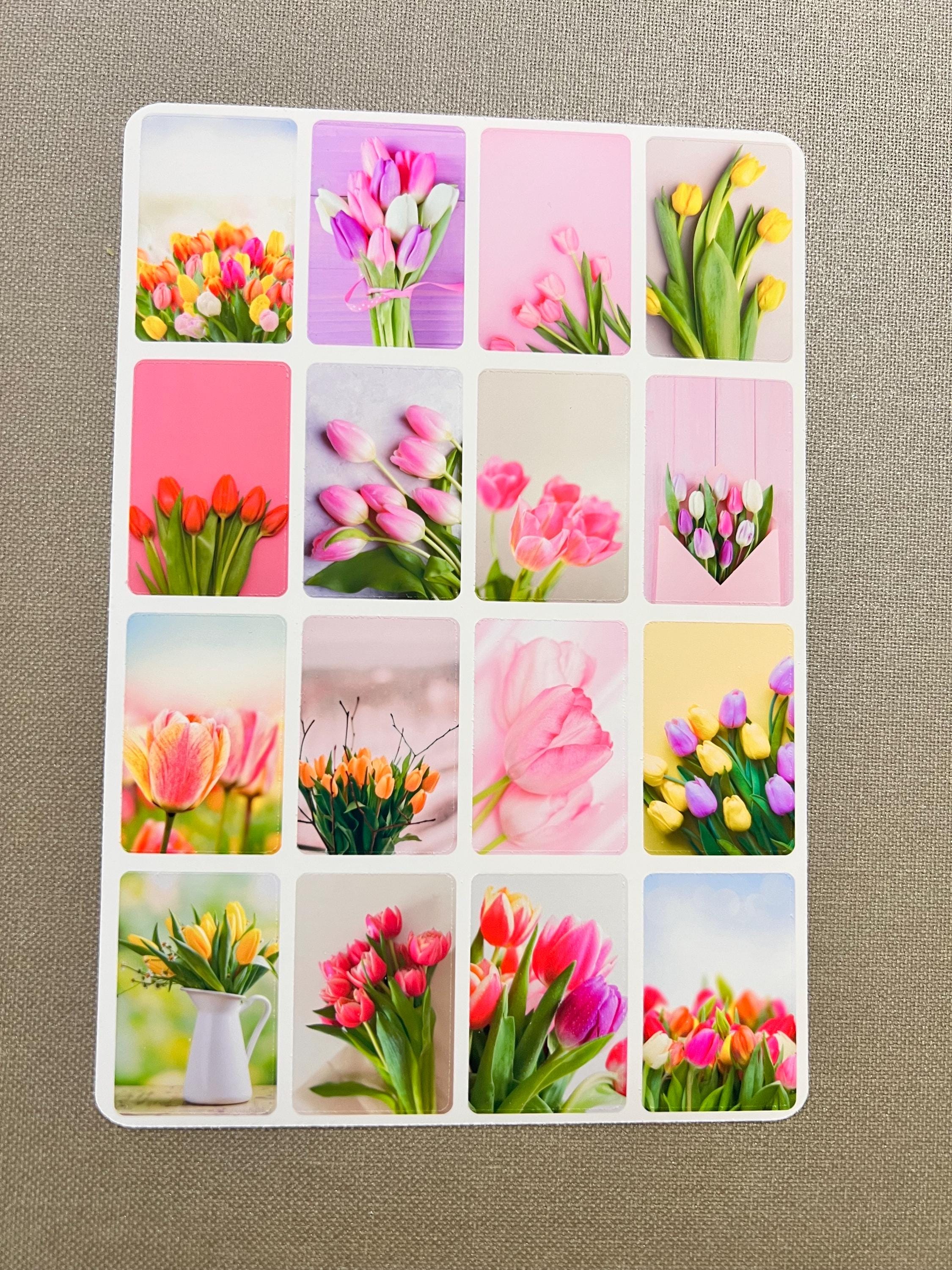 Tulip Sticker Sheet, Tulip Stickers, Floral Stickers, Tulip Bouquet ...