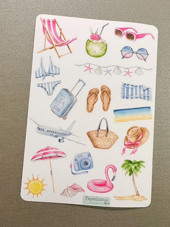 Feuille D'autocollants A5 En Vinyle Cornouailles - Plage Bord De Mer