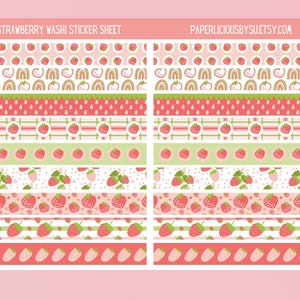 Drink & Food Washi Tape Samples Decorative Tape for Crafts Planner  Decorations Journal Embellishments Cute Stationery 1 Meter 