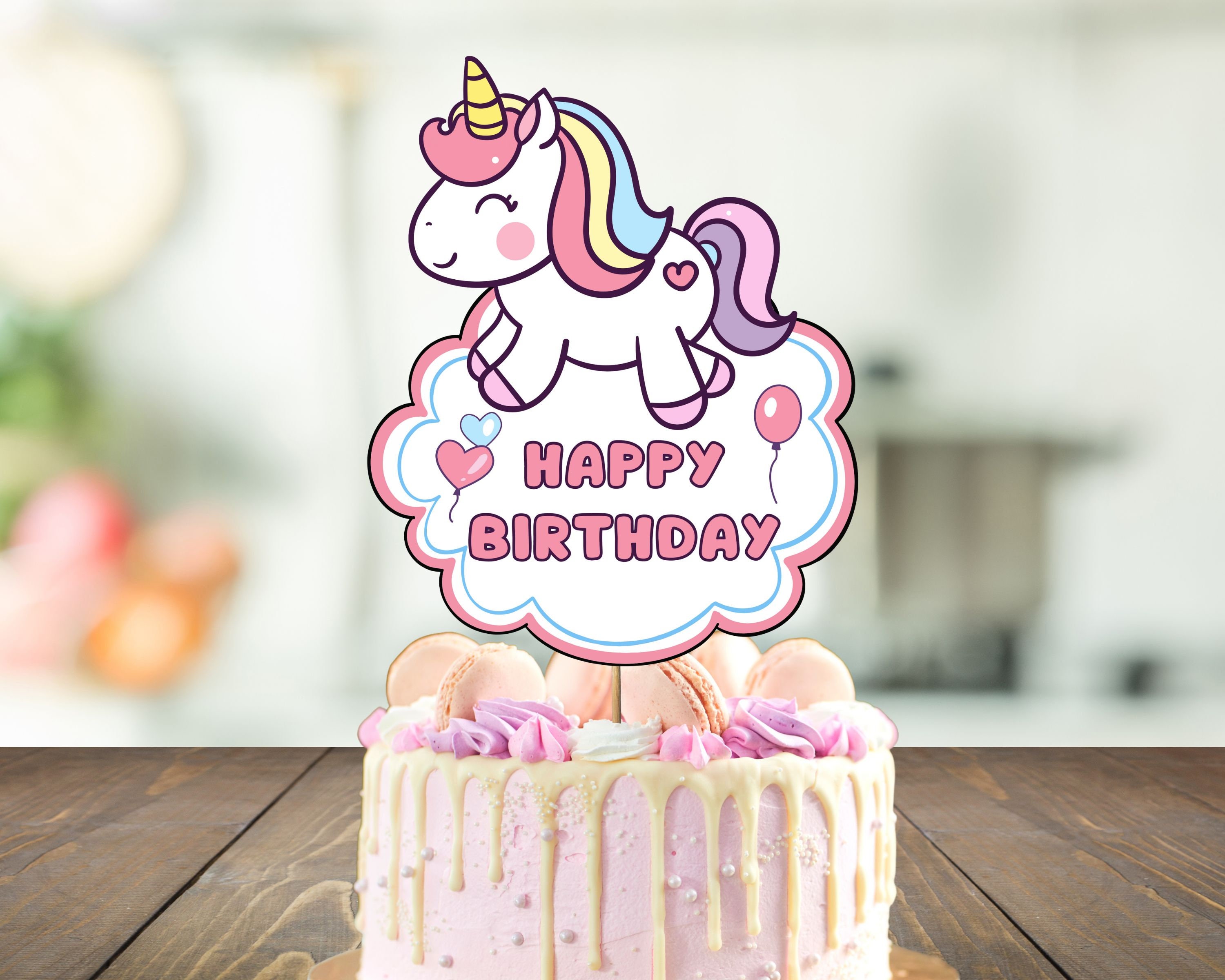 Printable Unicorn Cake Topper Printable Instant Download Digital Printable Unicorn Cake Topper Printable Instant Download Digital
