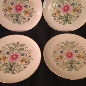 4 Lenox Cascade Salad Plates