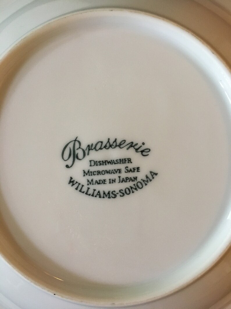 Details about 4 Williams Sonoma Brasserie Yellow Band Individual pasta bowls Details about 4 Williams Sonoma Brasserie Yellow Band Individual pasta bowls