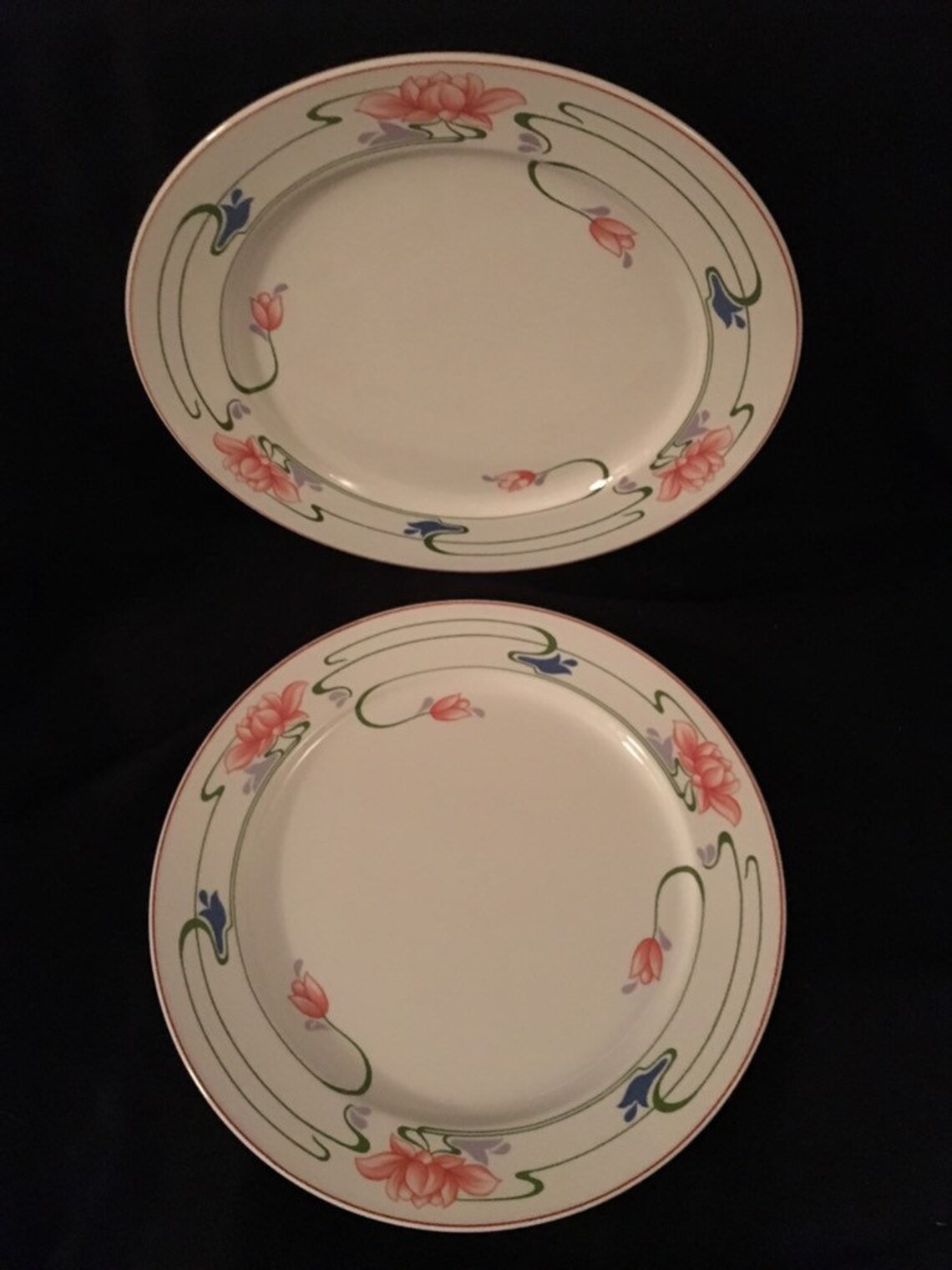2 Villeroy & Boch Florida Dinner Plates Etsy