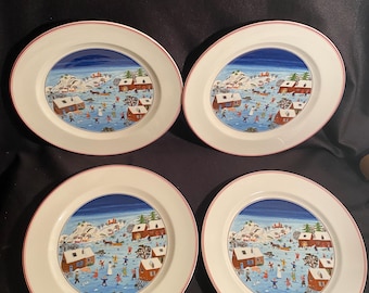 4 platos navideños Naif de Villeroy & Boch