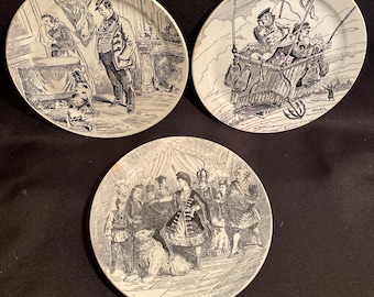 3 Criel & Montereau Plates