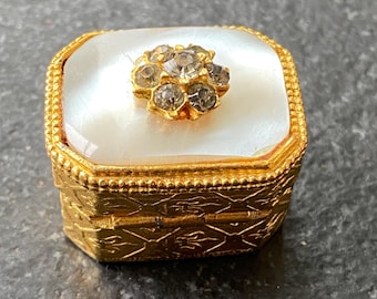 Vintage Florenza Pill Trinket Box