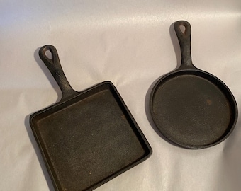 2 Small Cast Iron Pans