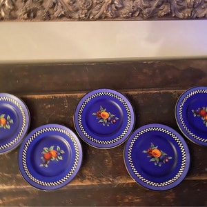 5 H&K Tunstall England Bread Plates