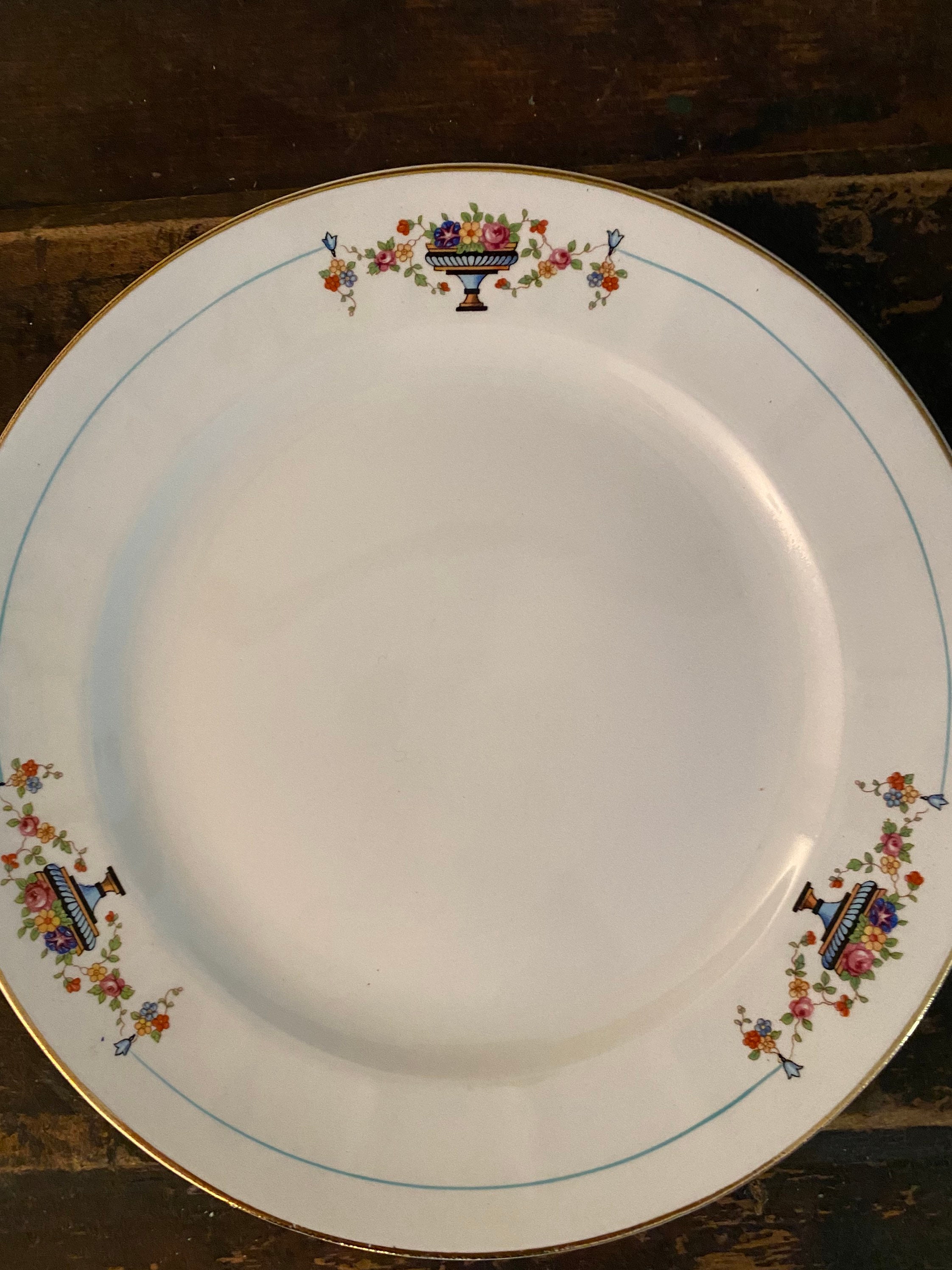 リモージュ ディナープレート 2枚 花入り壷 - Etsy 日本
