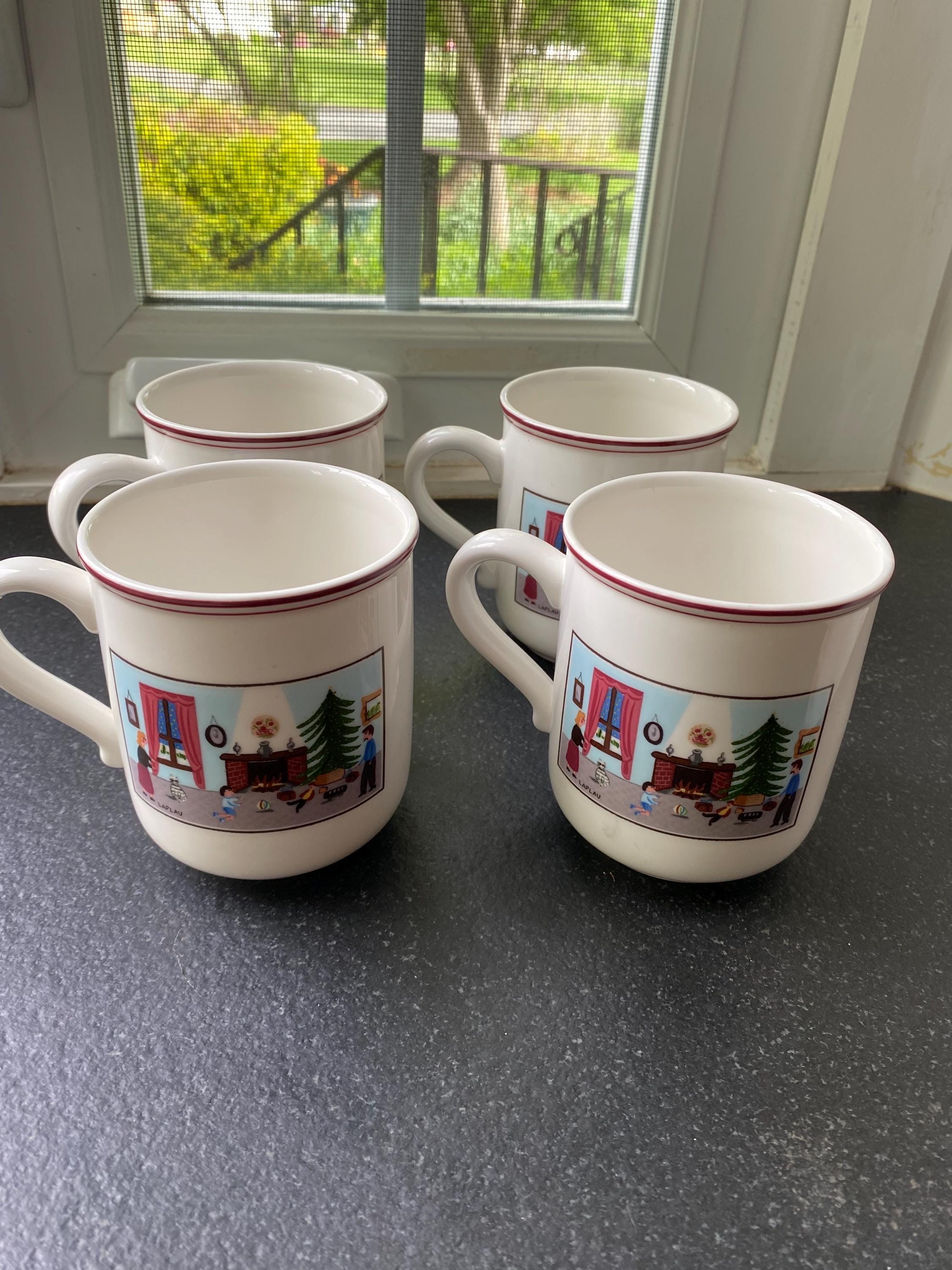4 Villeroy & Boch Naif Christmas Mugs - Etsy