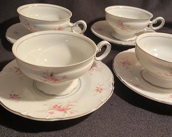 4 Mikasa Versailles Cups & Saucers